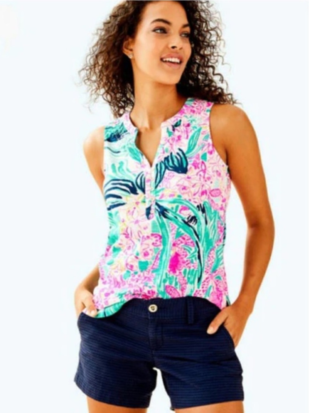NWT Lilly Pulitzer | Essie Top | Via Flora | S